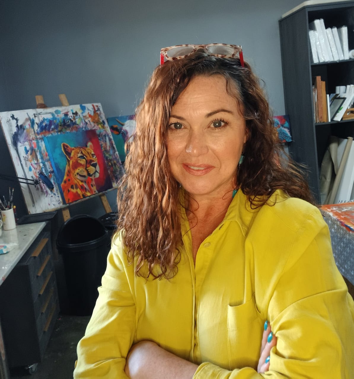 Kim Bezuidenhout in her Upington studio